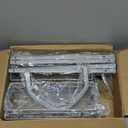 3 Tier Height-Adjustable Shower Caddy Hanging Anti-Swing-Over The Shower Head Caddy-Storage Organizer Bathroom Shelves Basket-Silver