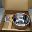 Elevated Dog Bowls for Large Breed - (15-Inch High) Raised Food/Water Bowl with Stand - Bamboo-Steel, Dry/Wet Food Suitable