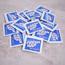 Moist Towelettes Lemon Fragrance, 28"", Single Use, Individually Wrapped, Pack of 1000", Blue