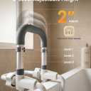 VOCIC Silicone Padded Bathtub Grab Bar for Seniors