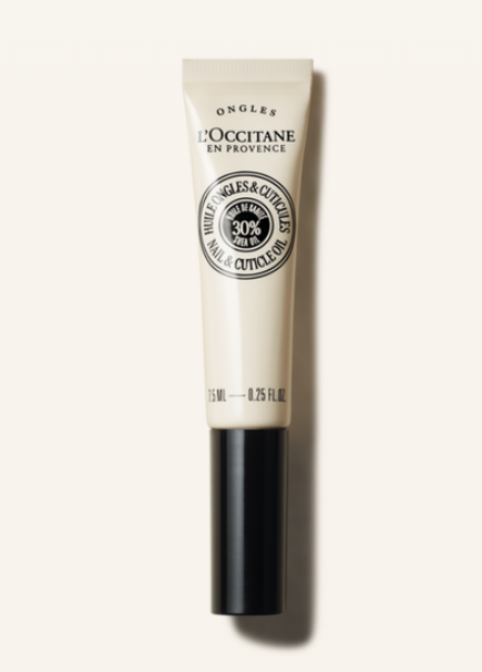 L'OCCITANE Shea Nail & Cuticle Oil, Nourishing Brush-On Moisture for Stronger & Healthier Nails, Hydrating Care for Manicures with Almond Oil, Vegan (1 Fl Oz (Pack of 1))