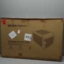 PETSFIT Dog Travel Crate, Soft Sided Dog Crate - 36 Inch Sturdy Adjustable Structure, Easy to Set Up, Collapsible Dog Crate for Car, Light Tough with 3 Mesh Doors Gray