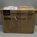 LiBa Electric Bug Zapper (2-Pack) Indoor Insect Killer - (4) Extra Replacement Bulbs - Fly, Mosquito Killer and Repellent - Lightweight, Powerful 2800V Grid, Easy-to-Clean, Removable Washable Tray.