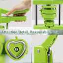 Happizza Heart-Shaped Button Maker Machine, Detachable Heart DIY Pin Button Maker Press Machine Kit, Badge Button Press Machine Pin Maker Machine with Free 100pcs Button Parts