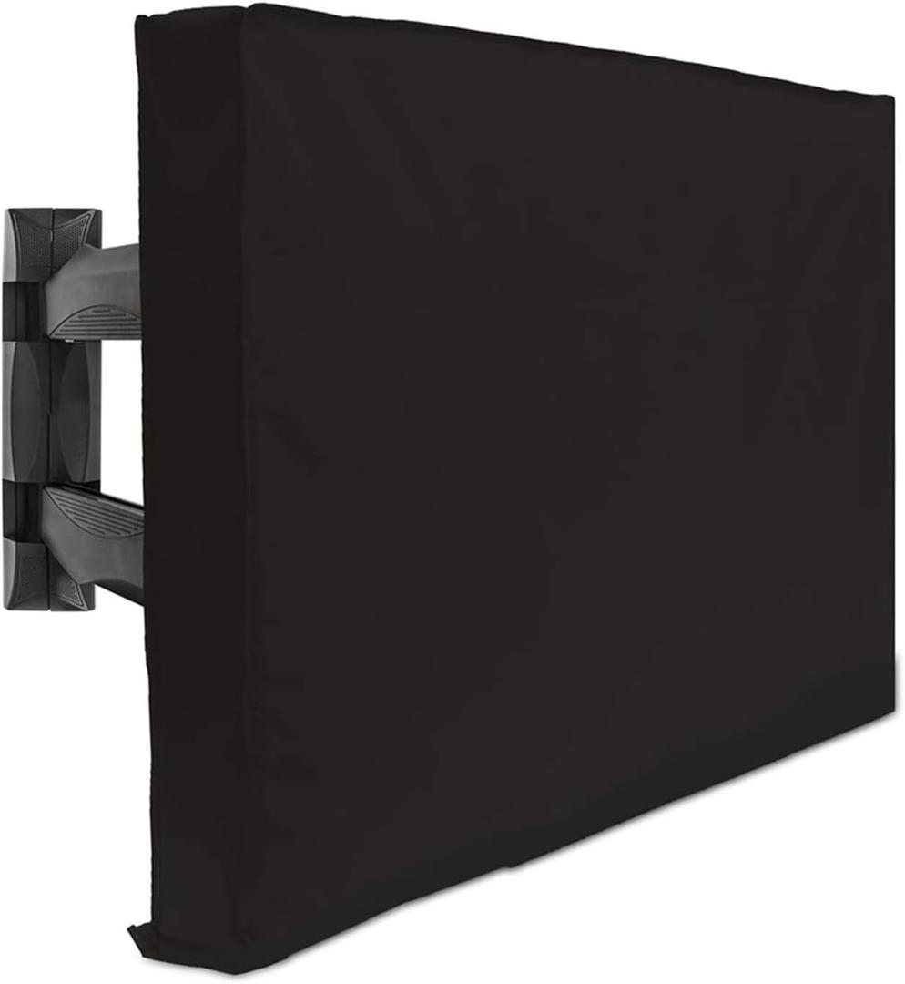 Outdoor TV Cover 55" - 58" - with Bottom Cover - 600D Water-Resistant and Dust-Resistant Material- Fits Your TV Better