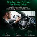 Steering Wheel Knob Stealth Black Edition, Premium No-Logo Spinner for Standard Wheels (1.1"1.5"), Smooth Bearings, Discreet & Comfortable Driving Aid, Ideal for Cars, Boats, Golf Carts & UTVs