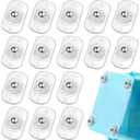 Honoson 16 Pcs Self Adhesive Caster Wheels Appliance Rollers Appliance Sliders for Kitchen 360 Swivel Universal Wheel Mini Small Kitchen (Clear with 1 Steel Ball Style)