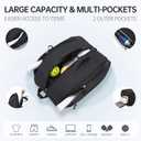 Pickleball Backpack Bag for 4+ Paddles with Shoe Compartment,Laptop Pocket, Fence hook, 17.5" x 12.5" x 9"