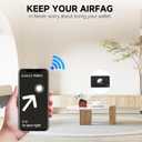 7 x 2Pack Airtag Holder Wallet Card,Slim Air tag Card,Airtags Card Case for Wallet,Purse,Handbag,Clutch,Backpack,Pocket,(Black, Airtag Not Included)