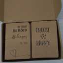 Paper Junkie Bulk Journals - 24-Pack A6 Kraft Soft Cover Notebooks, 80 Ruled Pages - Flat Sewn Binding & Cover Quotes - Mini Notebooks for Writing, Travel Journal & Teacher Supplies