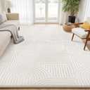 Sour Lemon Area Rugs 9x12 Living Room Bedroom, Cream Rug Large Carpet