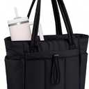 Wandering Nature Work Tote for Women, 40oz Large Bottle Pocket, 15.6" Padded Device Compartment, Commute, Daily Use