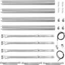 15.4" Grill Burner Kit for Charbroil Performance II 4 & 3 Burner Grills 463352521 463354021 463365021;Charbroil Grill Replacement Parts;Char Broil Grill Replacements;Heat Shield (4-Burner)