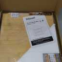 Bamboo Corner Bread Box for Kitchen Counter, 2 Tier Bread Keeper Wooden Round, Farmhouse Bread Storage Bin for Kitchen Countertop, Counter Organizer for Bread, Cup, Fruit, Spice, Snack