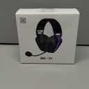 Black Emblem X1 Wireless Gaming Headset with Removable Mic for PC, PS5, PS4, Switch, 2.4GHz Gaming Headphone with Breathable Earcups, Bluetooth 5.4, 50H Battery, Lightweight Gamer Headset