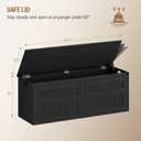 Hzuaneri 47" Rustic Storage Chest and Bench | 59 Gal | 330lb Seat, 15.7"D x 47.2"W x 19.1"H