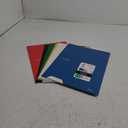 Five Star 4-Pocket Folder, 6 Pack, Paper Folder, Fits 3-Ring Binders, Holds 8-1/2" x 11" Paper, Assorted Colors (38056) (Black, Blue, Red, Green, Purple, Yellow)