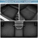 Mixsuper Bronco Sport Floor mats-Floor mat for Ford Bronco Sport 2021-2026,All Weather TPE Rubber Floor Liners Protection for Bronco Sport Accessories,2 Row Anti-Slip Car Mats, Black
