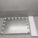 DenCert Lighted Makeup Mirror 19" L x 23" Light Hollywood Mirror with Detachable 10X Magnification Hollywood Vanity Mirror with Lights Smart Touch Control Hollywood Lighted Mirror with 15 LED Bulbs 3Colors