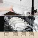 MALACASA Small Casserole Baking Dishes for Oven, Ceramic Oval Baking Dish Sets of 4, 8" x 5" Inch Au Gratin Baking Pans with Handles for Roasting, Lasagna, Pie, Baking Meat & Vegetables, White