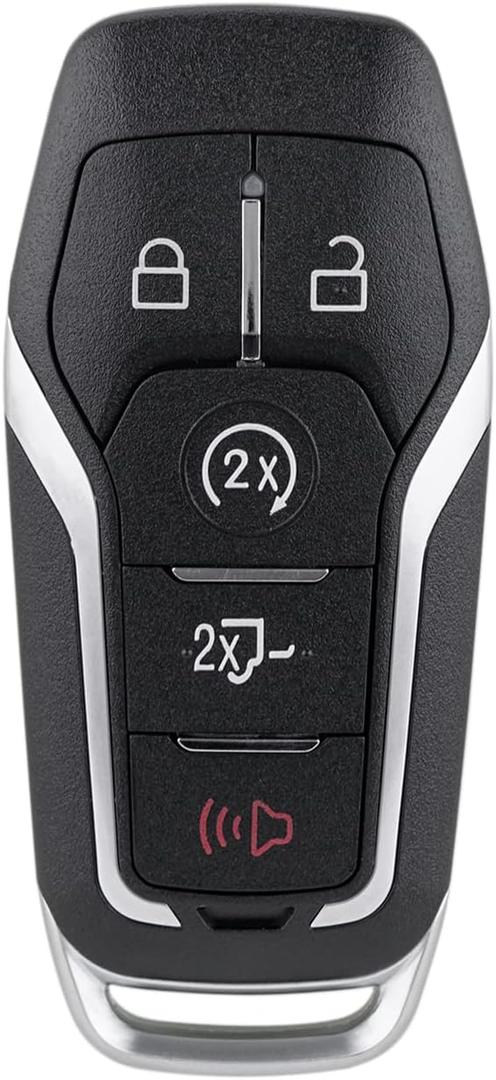 Remote Key Fob Replacement Compatible with Ford F-150 F-250 F-350 F-450 2015 2016 2017 with Power Tailgate and Remote Start 902Mhz M3N-A2C31243300 164-R8117 5 Buttons