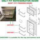 240534901 Refrigerator Door Shelf Rack Bar
for frigidaire kenmore Replace 948954 AP3214630 PS734935 EAP734935 Frigidaire Door Shelf Retainer Bar