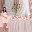 TSVATE Pink Baby Shower Boxes Decorations - 4 Baby Shower Centerpiece Boxes Gender Reveal First Birthday Centerpiece Decors (Without Flowers)