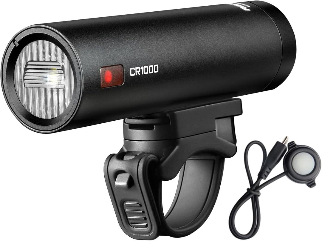 RAVEMEN CR1000 Black 1000 Lumen Compact Bicycle Headlight
