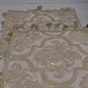 Loom and Mill Elegant Damask Table Runner 24"x20" Long, Jacquard Floral Design Table Cover
