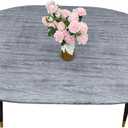 LIBERECOO Oval Fitted Vinyl Tablecloth - Fits 48 x 68 Inch Oval Table - Carbon Gray Wood - Waterproof, Elastic Edged for Secure Fit, Easy to Clean Plastic Table Cover