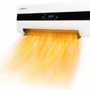 1500W Space Heaters for Indoor Use with Remote Control, PTC Ceramic Fast Heating Wall Heater, Digital Display, Energy Efficient, Adjustable Temperature Room Heater for Home, Office, Bedroom