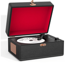 Portable CD Player with Speakers Bluetooth, Rechargeable Retro CD Player for Home with Remote Control, Support USB/AUX, Headphone Jack, for Music Lovers (Black)