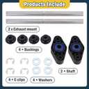 M136109K Exhaust Mount Bushing Kit Fit for Peterbilt 348 379 388 389