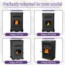 Hiorucet Ash Pan Replacement for Pelpro PP130, PP130-B, PP150 and Pleasant Hearth PH50CABPS, PH50CABPS-B Pellet Stoves, Ash Box for Outfitter-II, 2Pcs for 1 Set