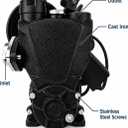 1.5HP Booster Pump Self-Priming, 1600GPH 100ft Head Water Pressure Pump with Automatic Mechanical Pressure Switch, Overheat & Dry-Run Protection for Home, Irrigation, Garden