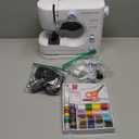 Sewing Machine for Beginners, 16 Built-In Stitches, Small Sewing Machine with Accessory Kit, 2-Speed, Foot Pedal, Storage Drawer, Portable Tabletop Full-Feature Design for Home DIY (Blue)