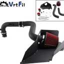 High Performance Cold Air Intake Kit with Washable Filter Compatible with VW MK5 GTI/GLI/EOS, MK6 Golf R, MK3 Scirocco R; SEAT Leon/Cupra R; Audi 8P A3/S3