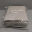 Simple&Opulence 100% Linen Duvet Cover Set with Crossed Embroidery Washed - 3 Pieces (1 Duvet Cover with 2 Pillow Shams) Soft Breathable Farmhouse - Linen, King Size