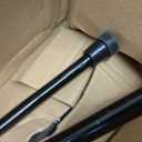 DMI Walking Cane and Walking Stick for Adult Men and Women, FSA Eligible, Lightweight and Adjustable from 30-39 Inches, Supports up to 250 Pounds with Ergonomic Hand Grip and Wrist Strap, Black, 37"