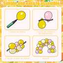 Lemon Balloon Arch Garland Kit, Pink and Pastel Yellow Balloon with Green Yellow Lemon Foil Balloons for Baby Shower Bridal Wedding Graduation Birthday Lemonade Theme Party Decorations