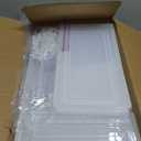 YKLSLH Hat Organizer Box, 6 Boxes for 40 Pack Hats, Upgrade Harder Solid Plastic Hat Organizer for Baseball Caps, Clear Hat Storage with Magnetic Door, Hat Rack Holder Case, White