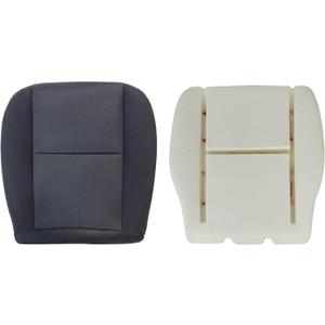 NLQR Front Driver Bottom Replacement Seat Cover & Foam Cushion Compatible with Chevy Silverado Tahoe Suburban Avalanche GMC Yukon Sierra 1500 2500HD 3500HD 2007 2008 2009 2010 2011 2012 2013 2014