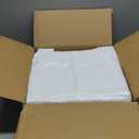 Fuxury Plastic Bags White (Plain) - 1000 Pack (11.5x 6.5" x 21) with Handles for Small Business, Restaurants, Grocery, Trash, Retail Shopping T Shirt Bags in Bulk