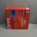 Pyrex Smart Essentials Mixing Bowl Set Including Locking Lids (Clear), 8 piece,5 quarts