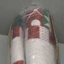 Cmfshape 5-Piece Christmas Quilt Set,King Size Xmas Tree Reindeer Santa Claus Pattern Christmas Bedding Set,Reversible Bedspread Coverlet,Holiday Bedding(106"x96")