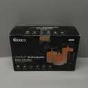 Rechargeable Flameless Glass Pillar CandlesValentines Day Gifts for WomenSet of 3, Realistic Flickering LED Light,Remote & Timer, Ideal for Living Room, Bedroom & Valentines Day Dcor (White Glass -Droplet)