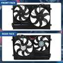 WFLNHB Radiator Cooling Dual Fan 1K0121205AD9B9 Replacement for Audi A3 Jetta CC Gtieos Beetle 1.8L 1.9L 2.0L