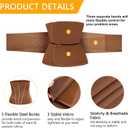 AOSBOEI Waist Trainer for Women Workout Waist Cincher Trimmer Underbust Corset Tummy Control Hourglass Body Shapewear (Brown)