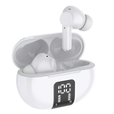 Helix True Wireless Earbuds With Digital Read Out - White