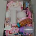 14 Pack Baby Doll Accessories, Baby Doll Feeding and Caring Set Includes Diaper Bag, Doll Diapers, Magic Bottle, Changing Mat for Girl Toddler Kid, Babies Pretend Play Set for Birthday Gift Christmas